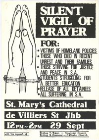 Silent vigil of prayer