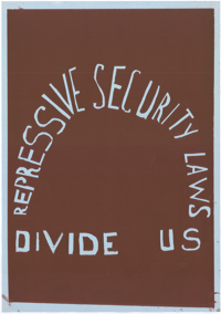 Repressive security laws divide us