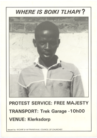 Where is Boiki Tlhapi?