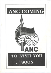ANC coming to vist you soon