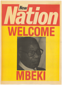 New Nation : welcome Mbeki