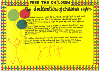 Free the children : the declaration of childr