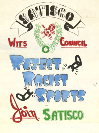 Reject racist sports : join SATISCO