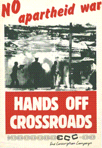 Hands off our crossroads: No apartheid war