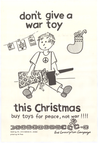 dont give a war toy this Christmas