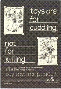 Toys are for cuddling not for killing