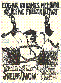 
Edgar Brookes Memorial Academic Freedom Lecture
