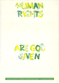 Human rights are God given