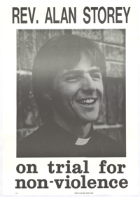 Rev Alan Storey: on trial for non-voiolence