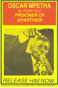 
Oscar Mpetha : 80 years old : prisoner of apartheid
