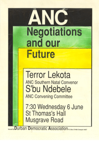 ANC Negotiations and our future