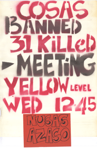 COSAS banned : 31 killed : meeting