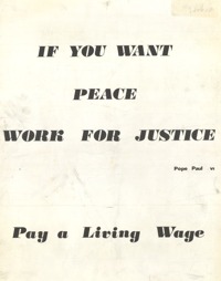 If you want peace work for justice 