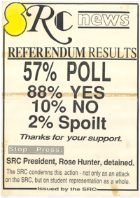 SRC news: referendum results