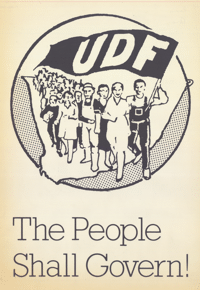 UDF: The people shall govern!