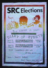 SRC elections: diary of events