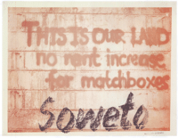 
This is our land: no rent increase for matchboxes: Soweto
