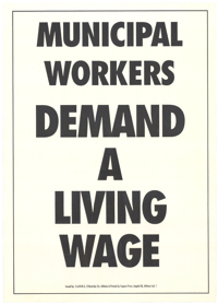 Municipal workers demand a living wage