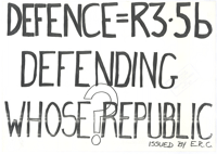 Defence = R3.5b: defending whose Republic?