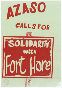 AZASO calls for solidarity with Fort Hare