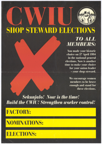 CWIU Shop Steward elections