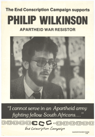 
The End Conscription Campaign supports Philip Wilkinson
