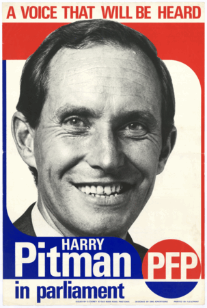 
A voice that will be heard: Harry Pitman  PFP in parliament
