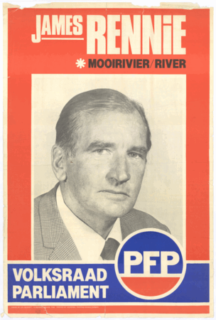 
James Rennie: Mooirivier/river: Volksraad/Parliament: PFP
