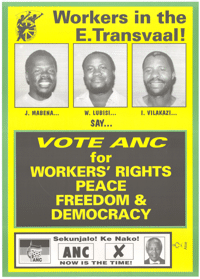 Workers in the E. Transvaal!