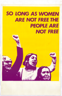 
So long as women are not free the people are not free
