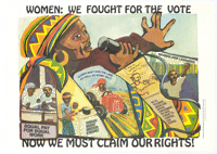 
Women: we fought for the vote: now we must claim our rights 
