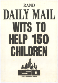 Rand Daily Mail: Wits to help 150 children