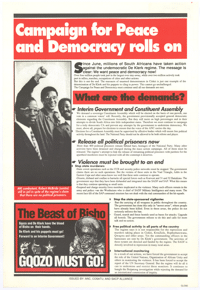 Campaign for peace and democracy rolls on