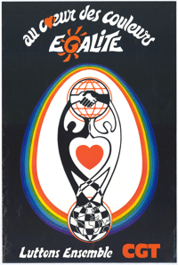 
All coeur couleurs egalite: luttons ensemble CGT
