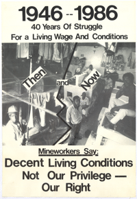 
1946-1986: 40 years of struggle for a living wage and conditions
