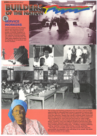 
Builders of the nation : Poster number 9 : Service workers
