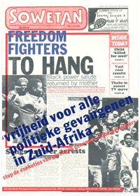 Sowetan: freedom fighters to hang