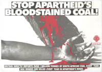 Stop apartheids bloodstained coal!