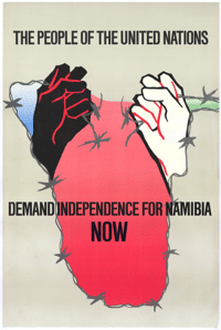 
The people of the United Nations demand independence for Namibia now
