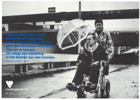 Photograph of a man in a wheelchair