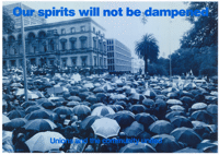 Our spirits will not be dampened