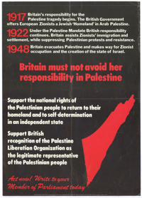 
Britain must not avoid her responsibilty in Palestine
