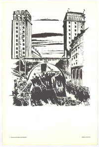 Black and white poster