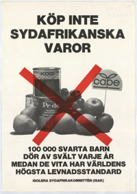 Kop inte Sydafrikanska varor