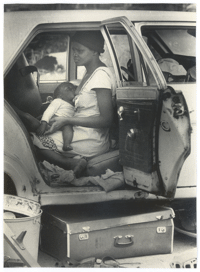 Homeless woman