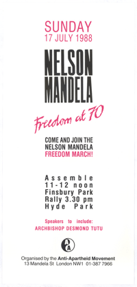 Nelson Mandela freedom at 70