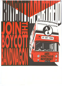 
Boycott apartheid:  join the boycott bandwagon
