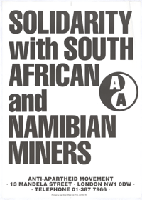 
Solidarity with South African and Namibian miners
