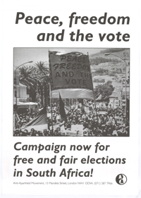 Peace, freedom and the vote