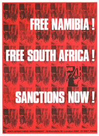 
Free Namibia!: free South Africa!: sanctions now!
